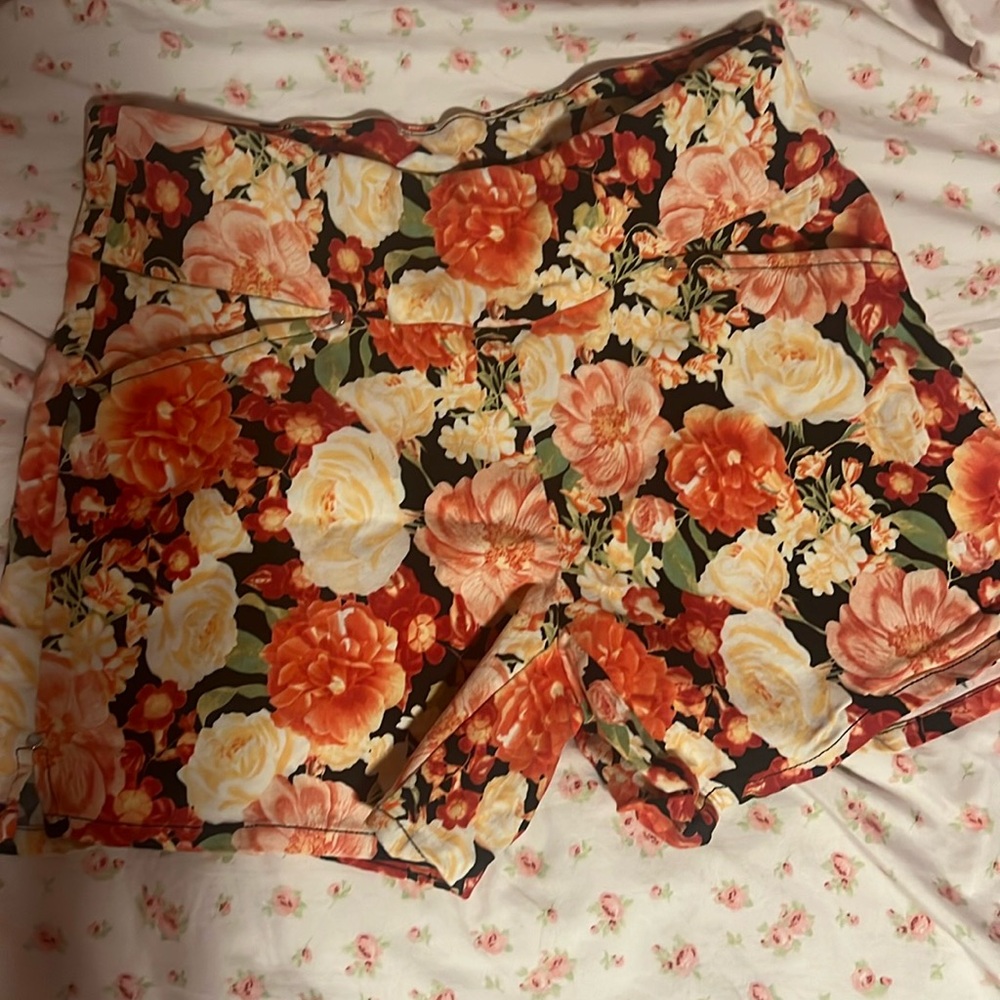flowered shorts